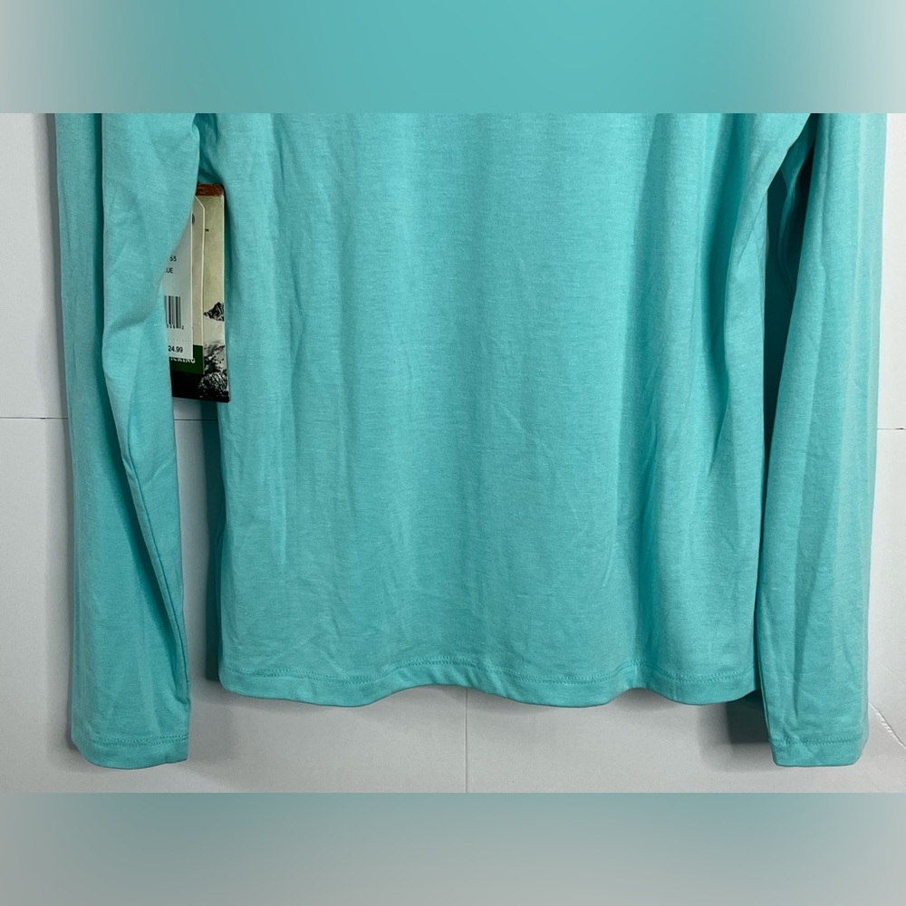 Rustic Ridge Women’s M Aruba Blue Long Sleeve Shirt Quick Dry Moisture Wicking - Picture 10 of 14